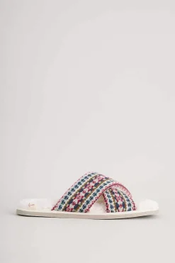 Women Seasalt Cornwall Night Ships Crossover Slippers