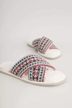 Women Seasalt Cornwall Night Ships Crossover Slippers