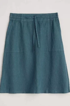 Women Seasalt Cornwall Pepper Moth Linen Skirt