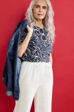 Women Seasalt Cornwall Poisson Jersey Top (Gots)