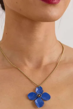 Women Seasalt Cornwall Pollinator Flower Pendant