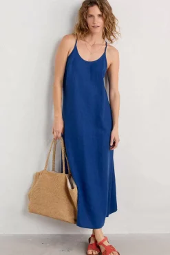 Women Seasalt Cornwall River Fowey Sleeveless Linen Dress
