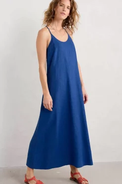 Women Seasalt Cornwall River Fowey Sleeveless Linen Dress