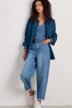 Women Seasalt Cornwall Rosehip Jersey V-Neck Top