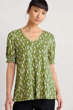 Women Seasalt Cornwall Rosehip V-Neck Jersey Top