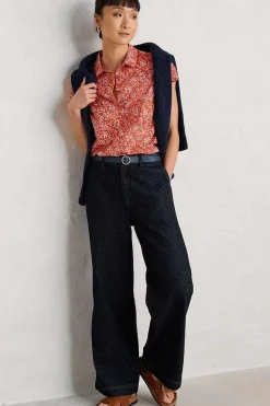 Women Seasalt Cornwall Rushmaker Short Sleeve Shirt