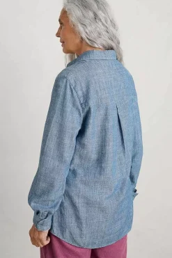 Women Seasalt Cornwall Sailmaker Chambray Shirt