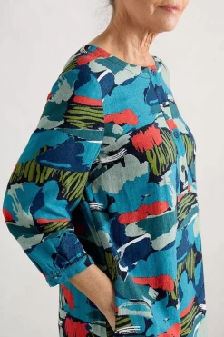 Women Seasalt Cornwall Sea Call A-Line Dress