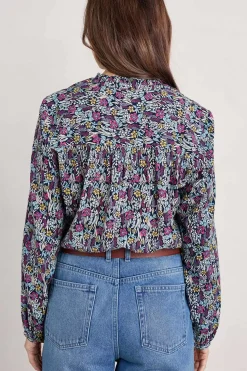 Women Seasalt Cornwall Sea Flow Printed Top