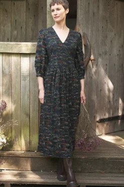 Women Seasalt Cornwall Sea Line Midi Dress