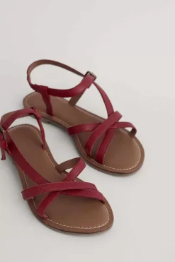 Women Seasalt Cornwall Sea Step Strappy Leather Sandals