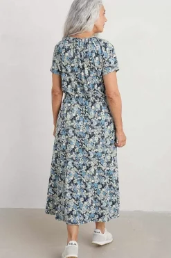 Women Seasalt Cornwall Sea Studio Short Sleeve Dress