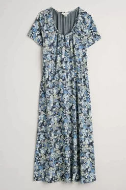 Women Seasalt Cornwall Sea Studio Short Sleeve Dress