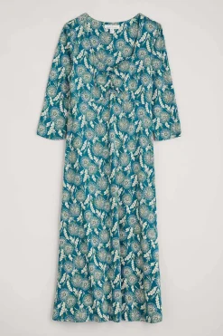 Women Seasalt Cornwall Secret Cove 3/4 Sleeve Midi Dress