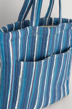 Women Seasalt Cornwall Singing Water Quilted Tote Bag