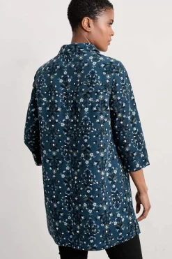 Women Seasalt Cornwall Sky Sketch Needlecord Tunic