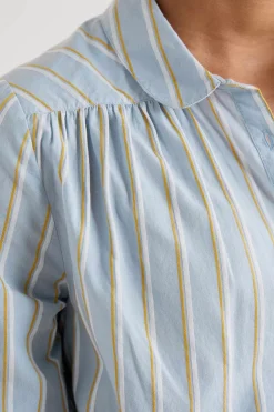 Women Seasalt Cornwall Spiral Flight Striped Shirt (Gots)