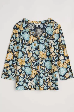 Women Seasalt Cornwall Studio Glass 3/4 Sleeve Top