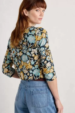 Women Seasalt Cornwall Studio Glass 3/4 Sleeve Top