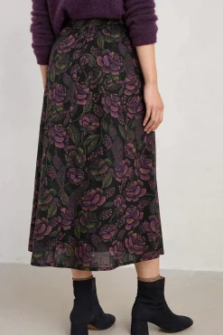 Women Seasalt Cornwall Tawny Owl Midi Skirt