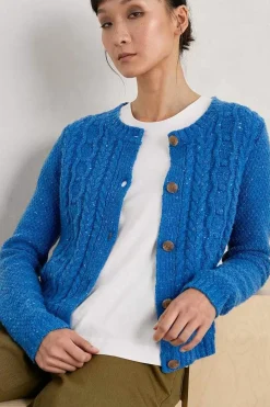 Women Seasalt Cornwall Tressa Merino Blend Cable Knit Cardigan