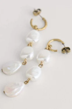 Women Seasalt Cornwall Valency Freshwater Pearl Drop Earrings