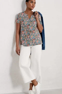 Women Seasalt Cornwall Waterflow Short Sleeve Top