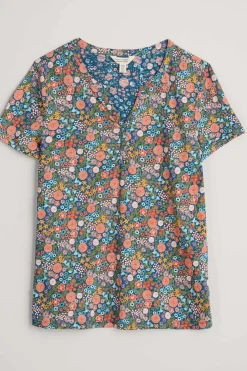 Women Seasalt Cornwall Waterflow Short Sleeve Top