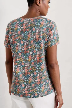 Women Seasalt Cornwall Waterflow Short Sleeve Top