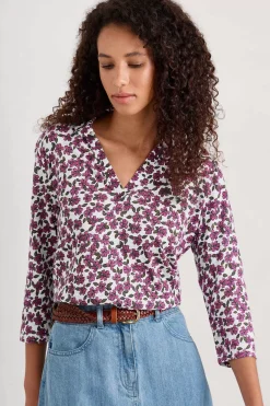 Women Seasalt Cornwall Wavecrest Jersey Shirt (Gots)