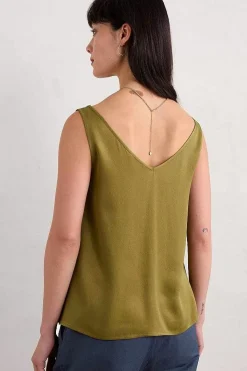 Women Seasalt Cornwall Wilder V-Neck Satin Vest
