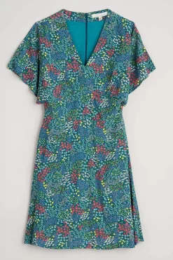 Women Seasalt Cornwall Wilsey Empire Line Flared Sleeve Dress