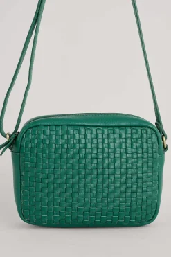 Women Seasalt Cornwall Woven Sea Fan Leather Cross-Body Bag