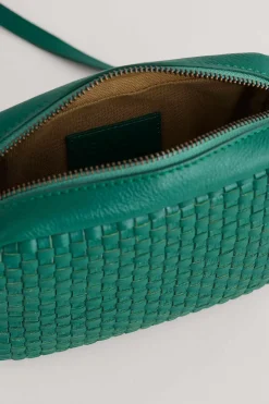 Women Seasalt Cornwall Woven Sea Fan Leather Cross-Body Bag