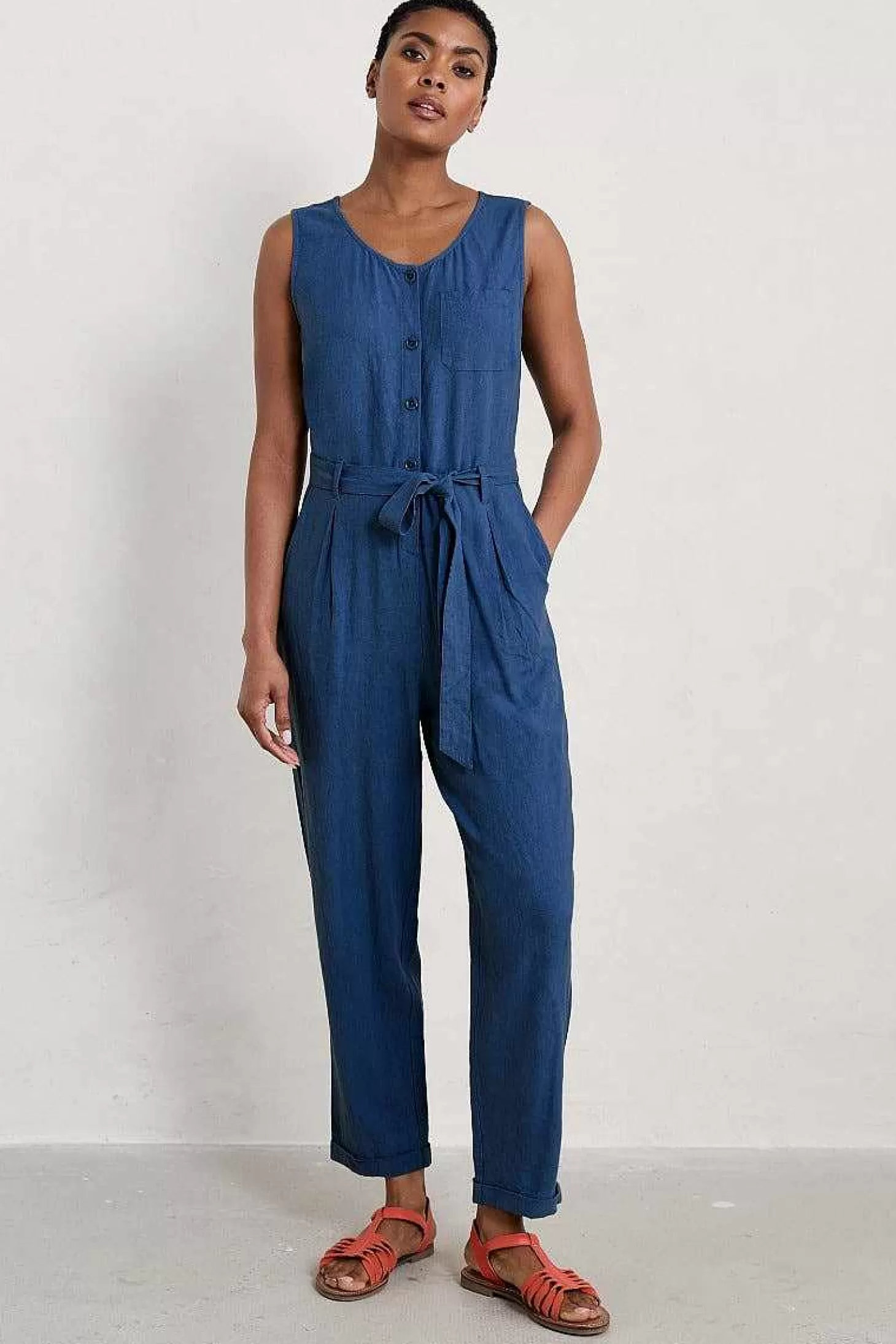 Women Seasalt Cornwall Abbey Pool Sleeveless Jumpsuit