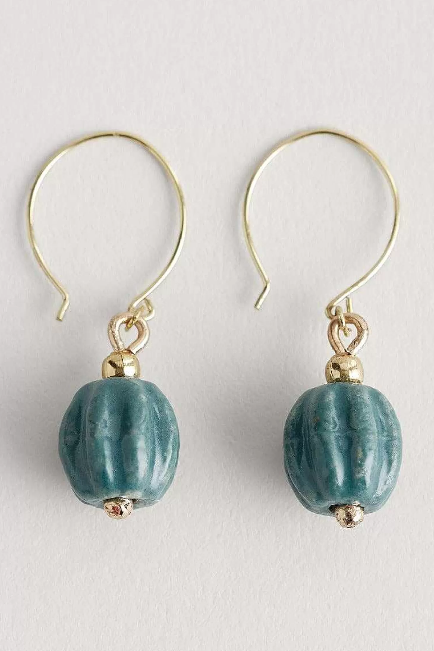 Women Seasalt Cornwall Barley Ceramic Bead Earrings