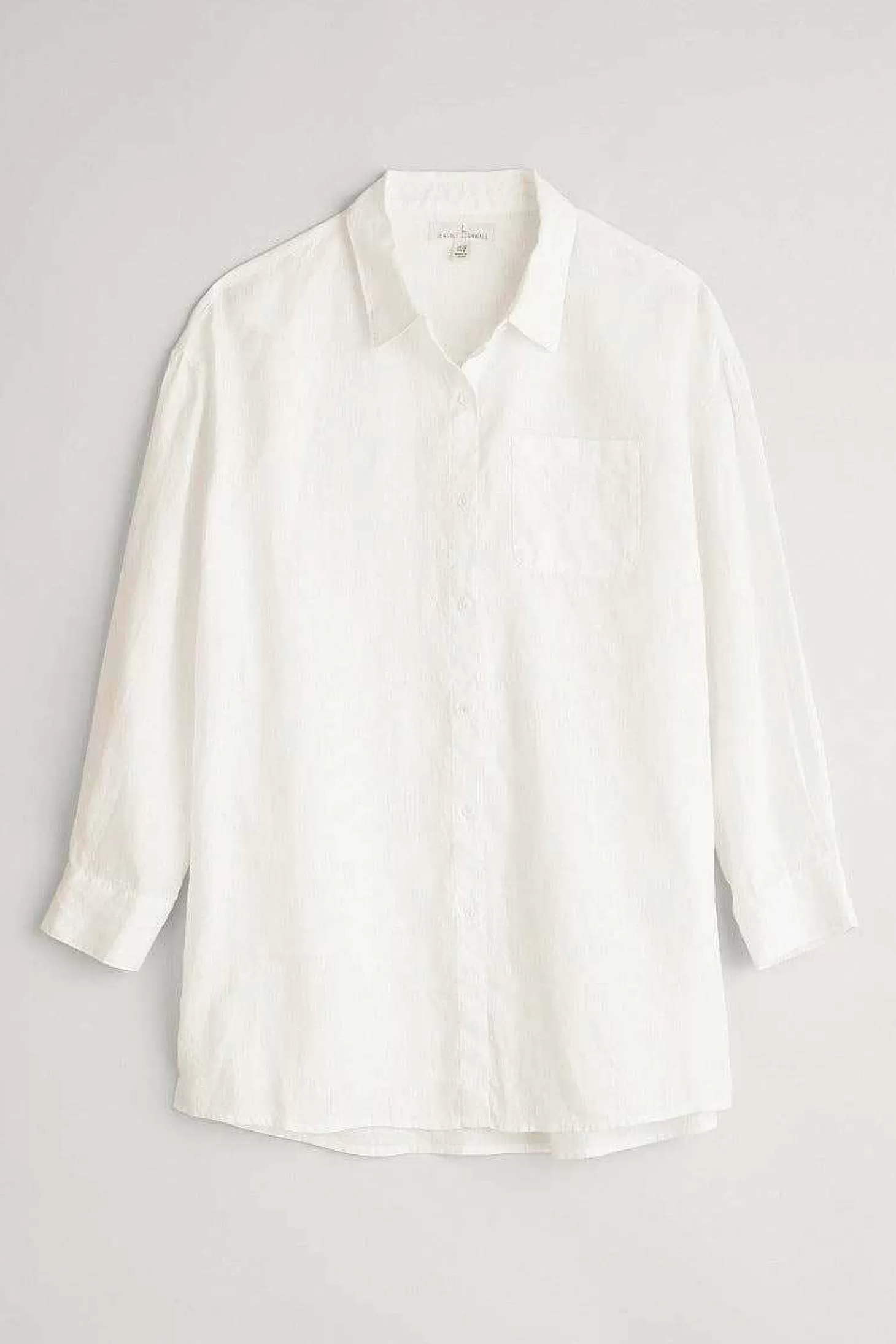 Women Seasalt Cornwall Beach Road Longline Linen Shirt