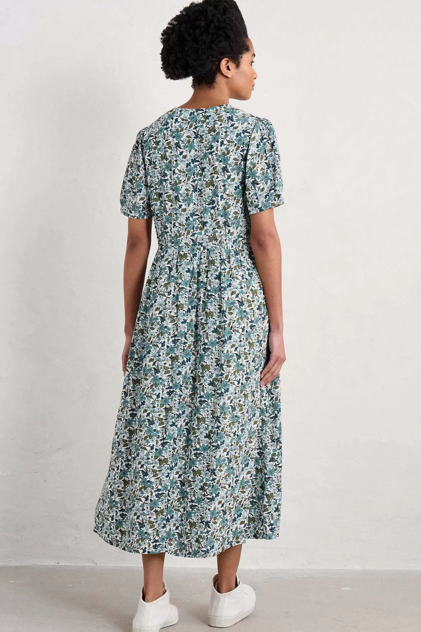 Women Seasalt Cornwall Birch Leaf Midaxi Tea Dress