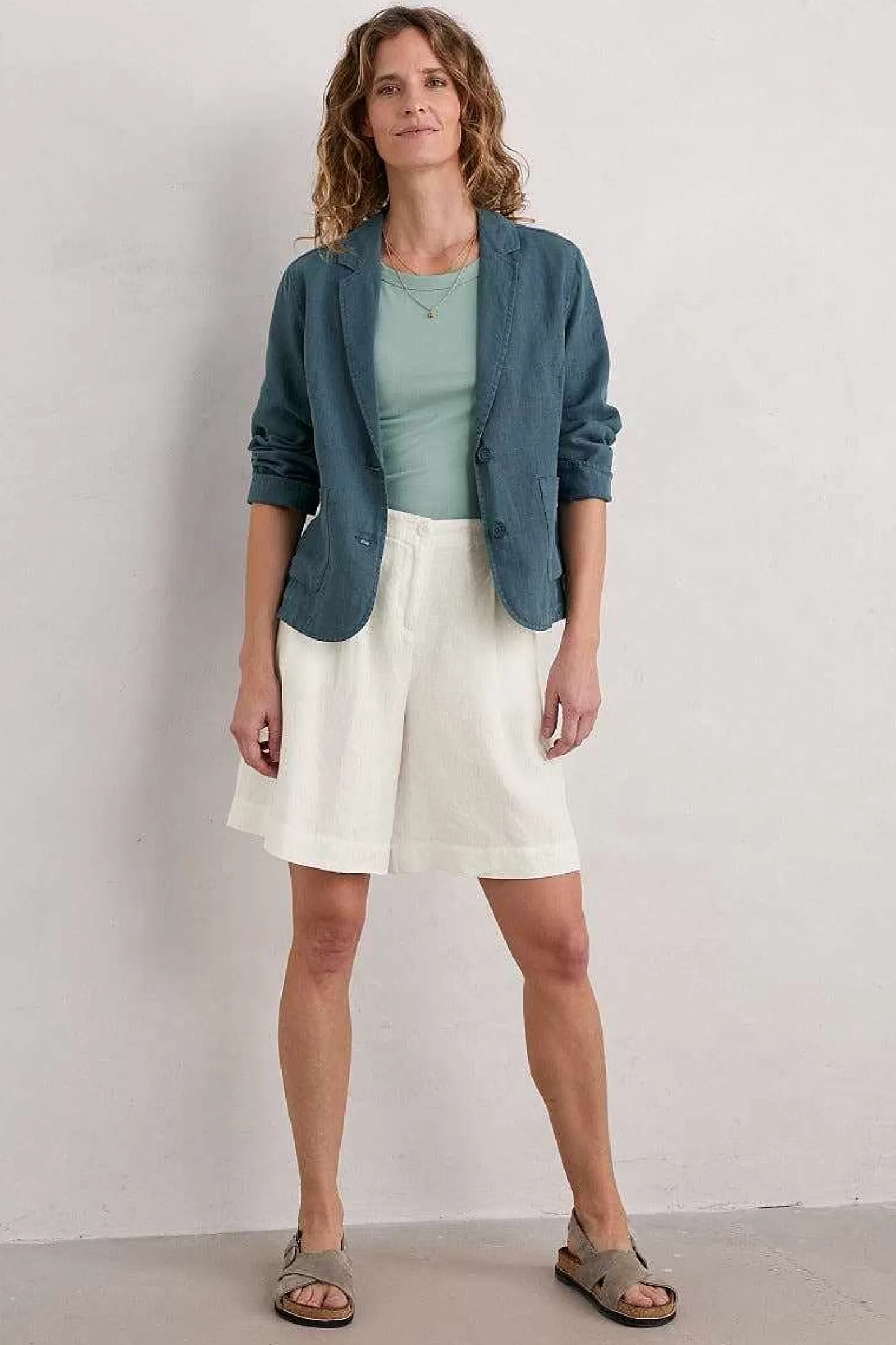 Women Seasalt Cornwall Blinker Linen Blazer