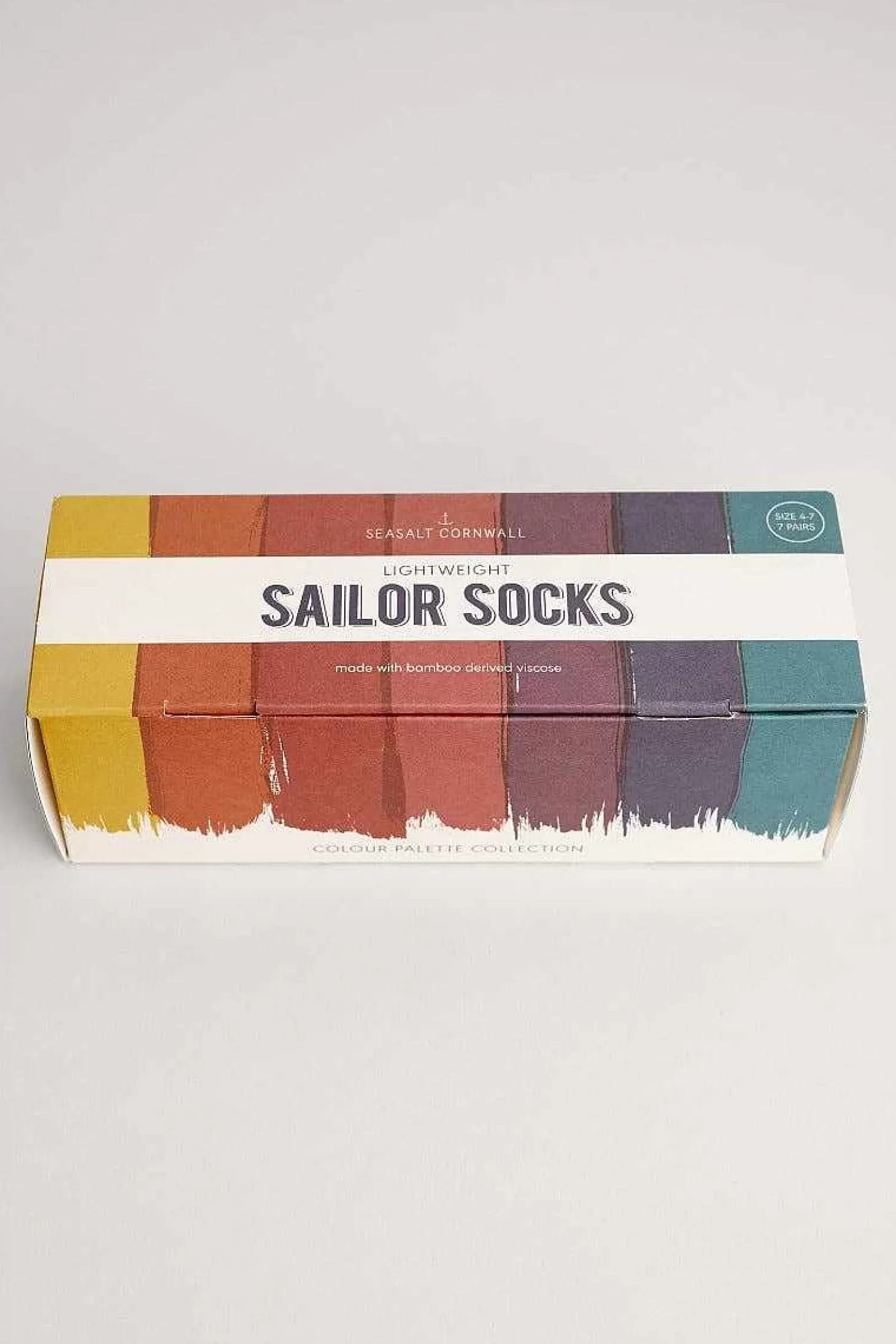 Women Seasalt Cornwall Box Of 7 Women's Lightweight Sailor Socks