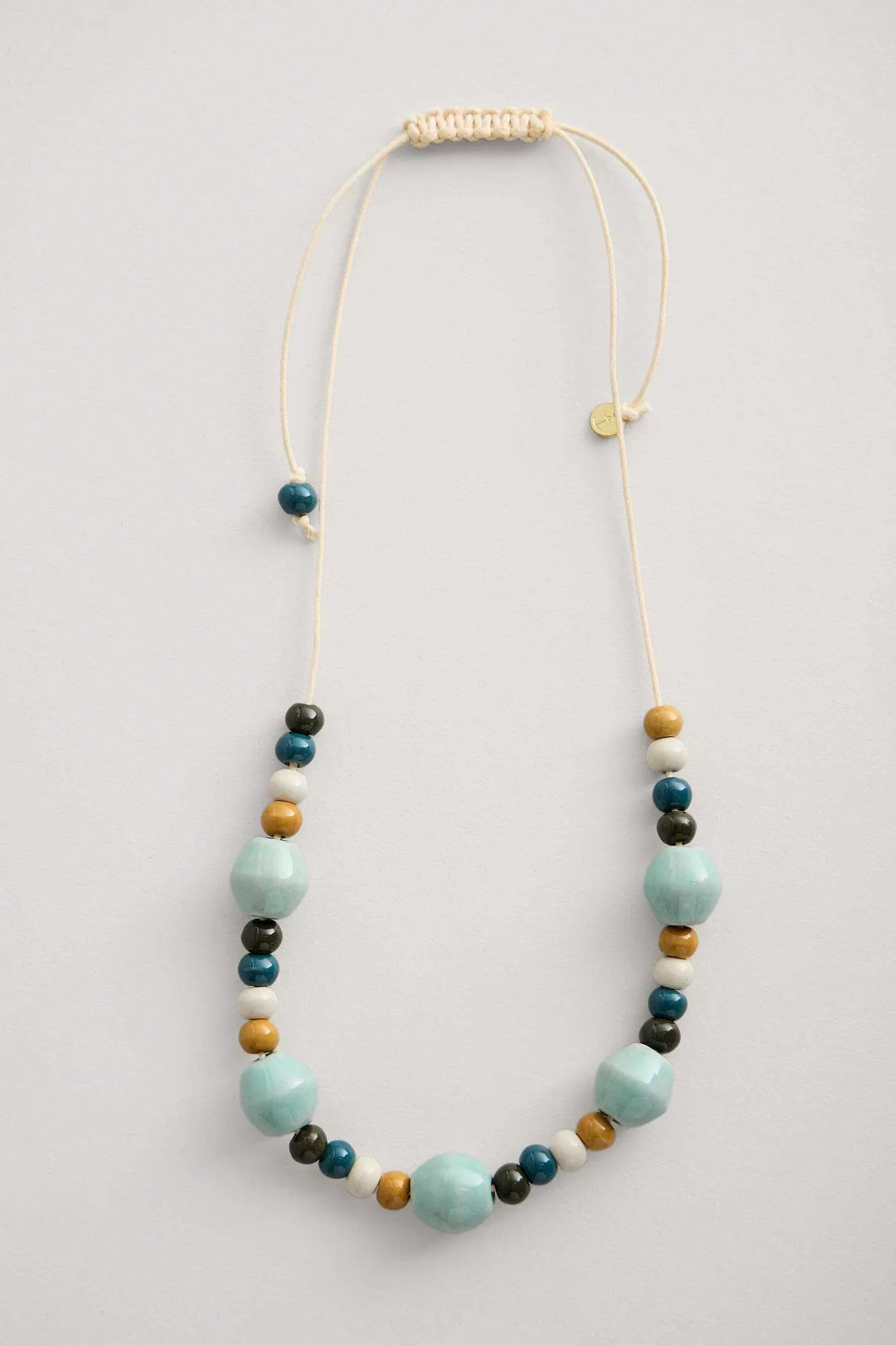 Women Seasalt Cornwall Canna Ceramic Bead Necklace