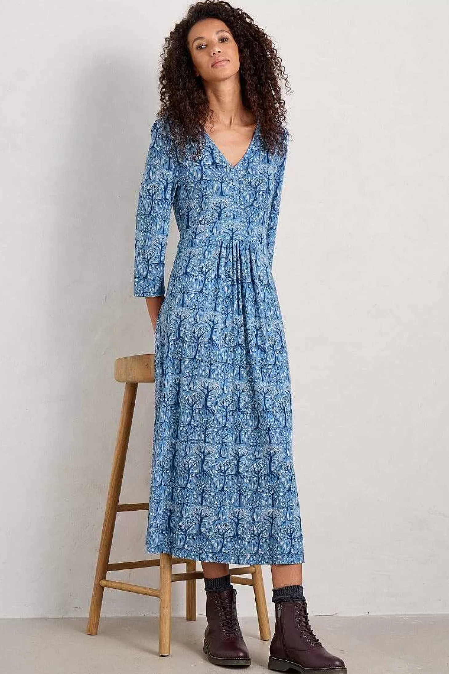 Women Seasalt Cornwall Carwynnen Three Quarter Sleeve Dress