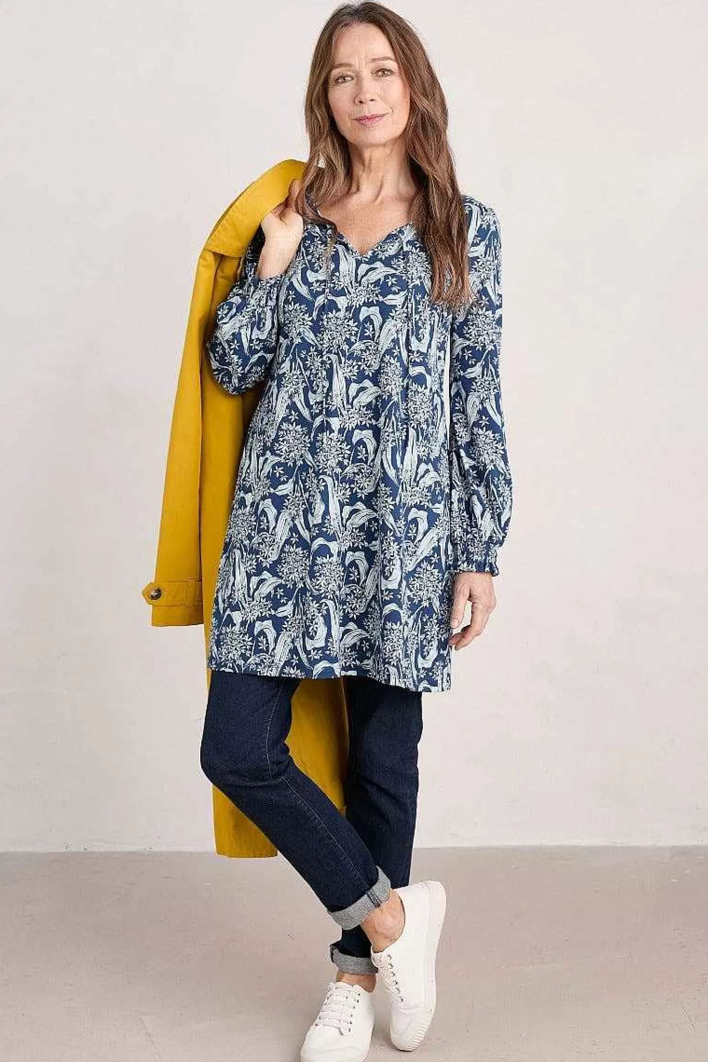 Women Seasalt Cornwall Composition Organic Cotton Jersey Tunic (Gots)