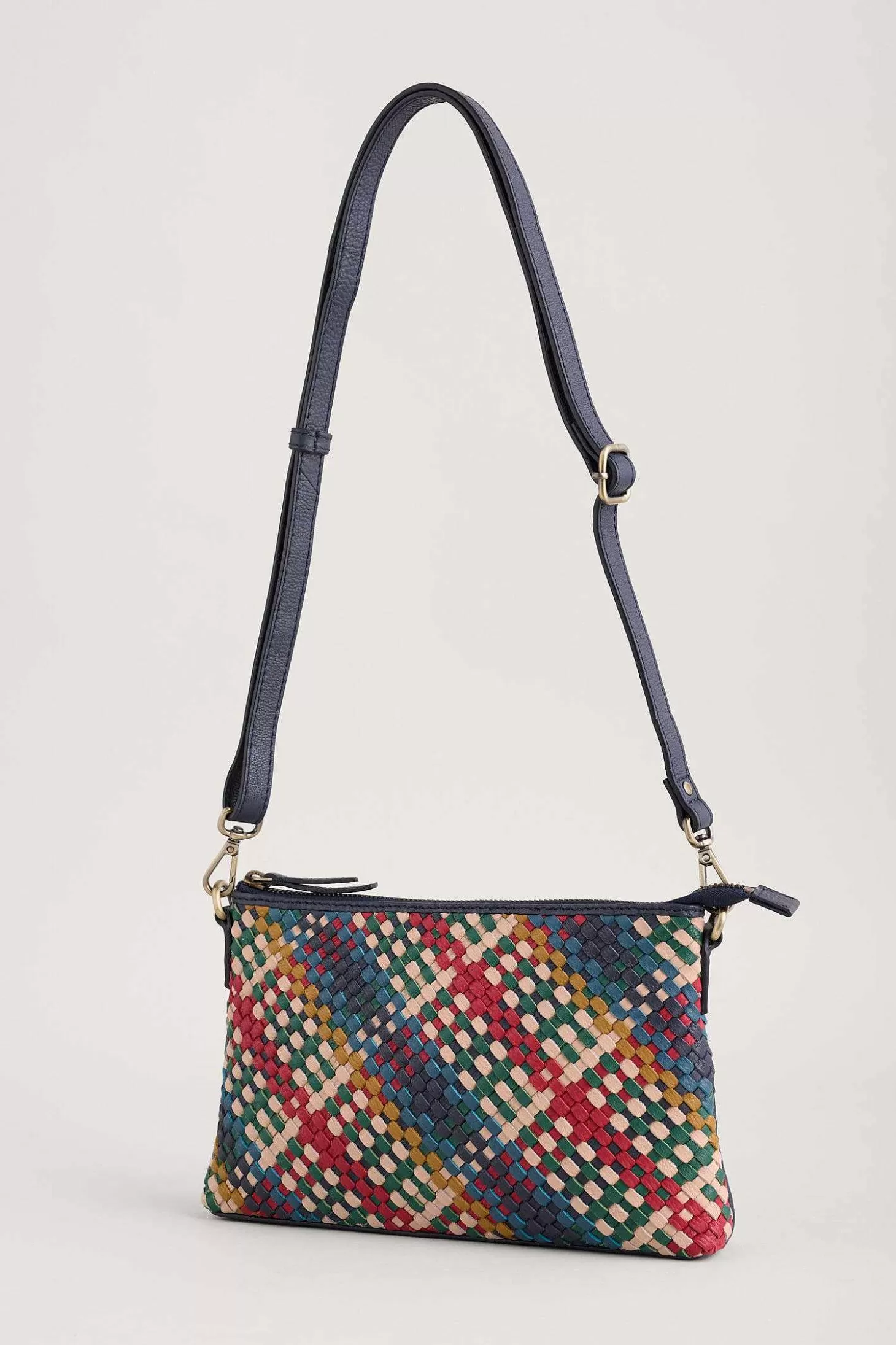 Women Seasalt Cornwall Crenvor Woven Leather Cross Body Bag