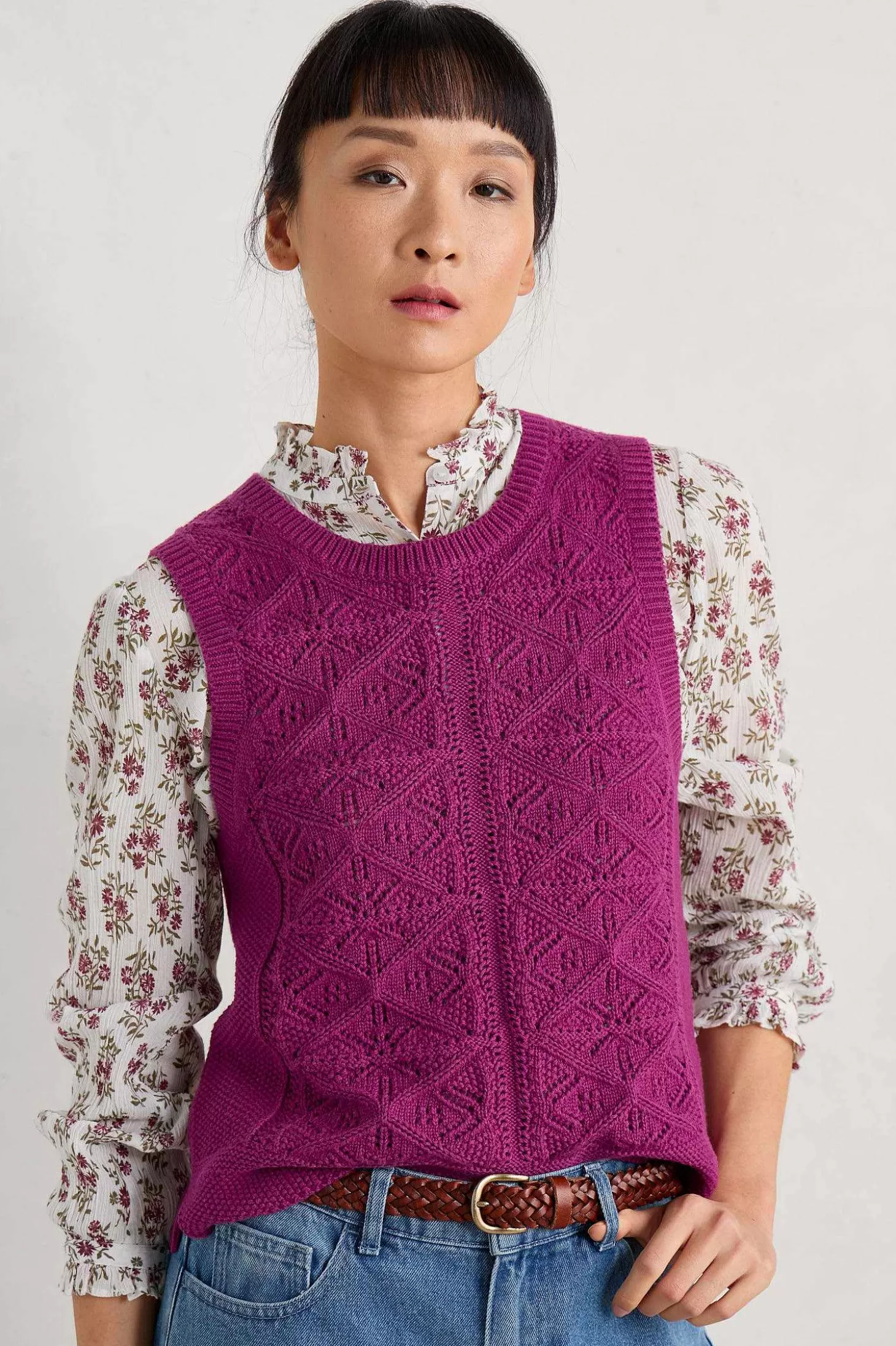 Women Seasalt Cornwall Doe Path Knitted Vest