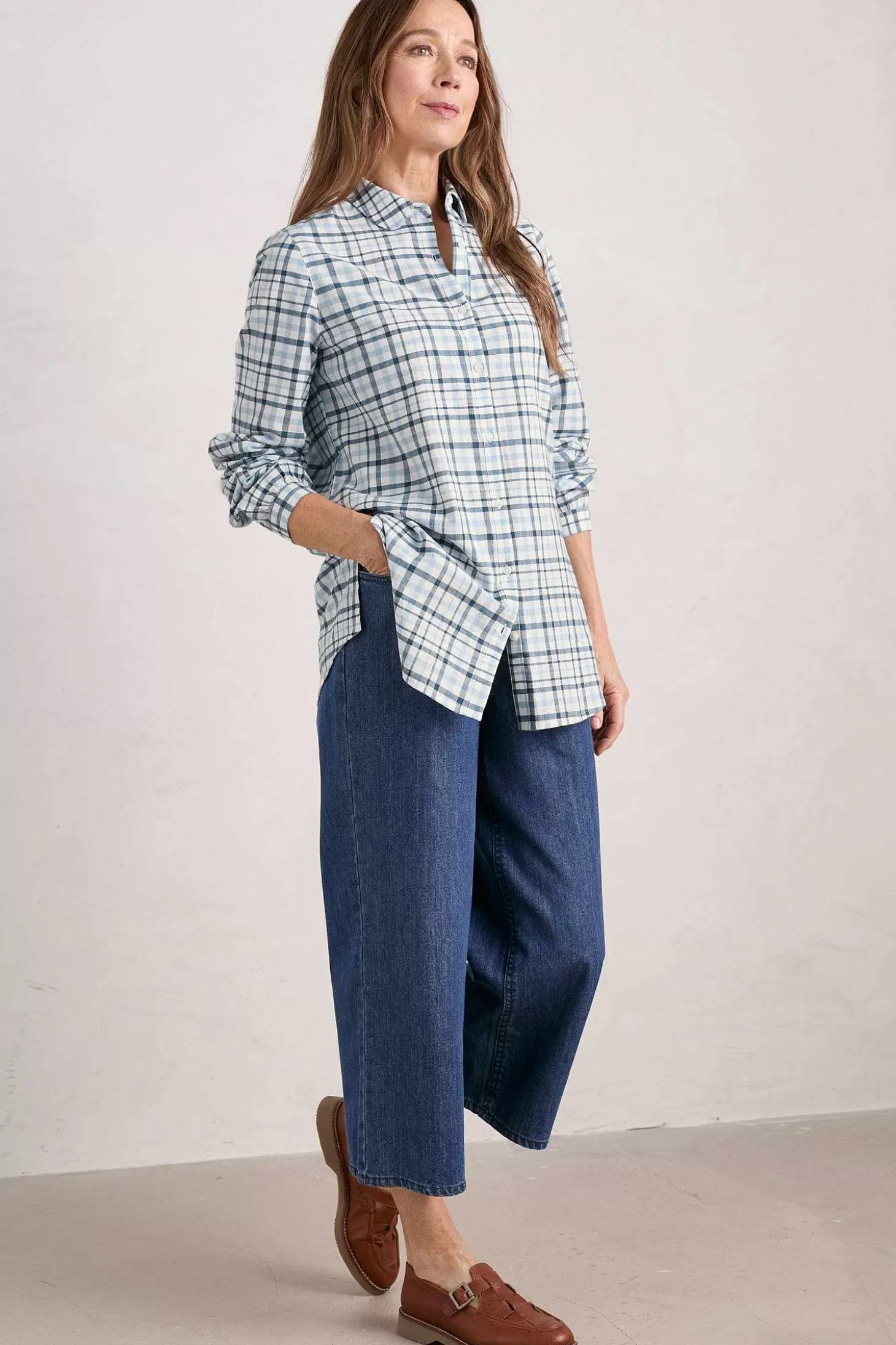 Women Seasalt Cornwall Ebb Tide Check Shirt