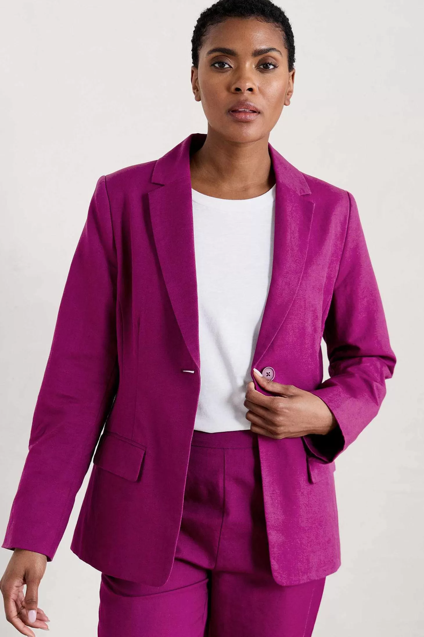 Women Seasalt Cornwall Erica Linen Blend Blazer