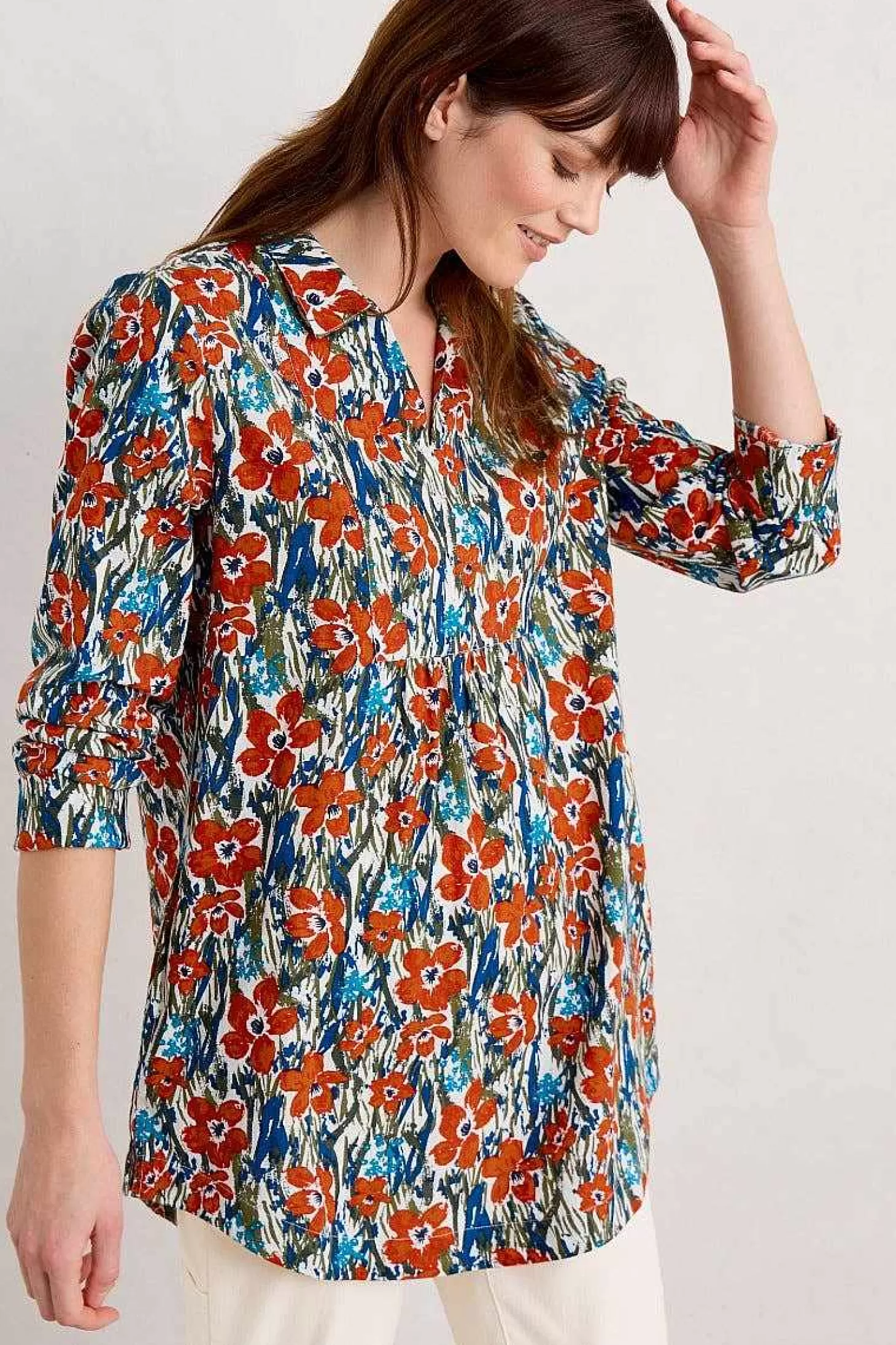 Women Seasalt Cornwall Fal Water Printed Tunic