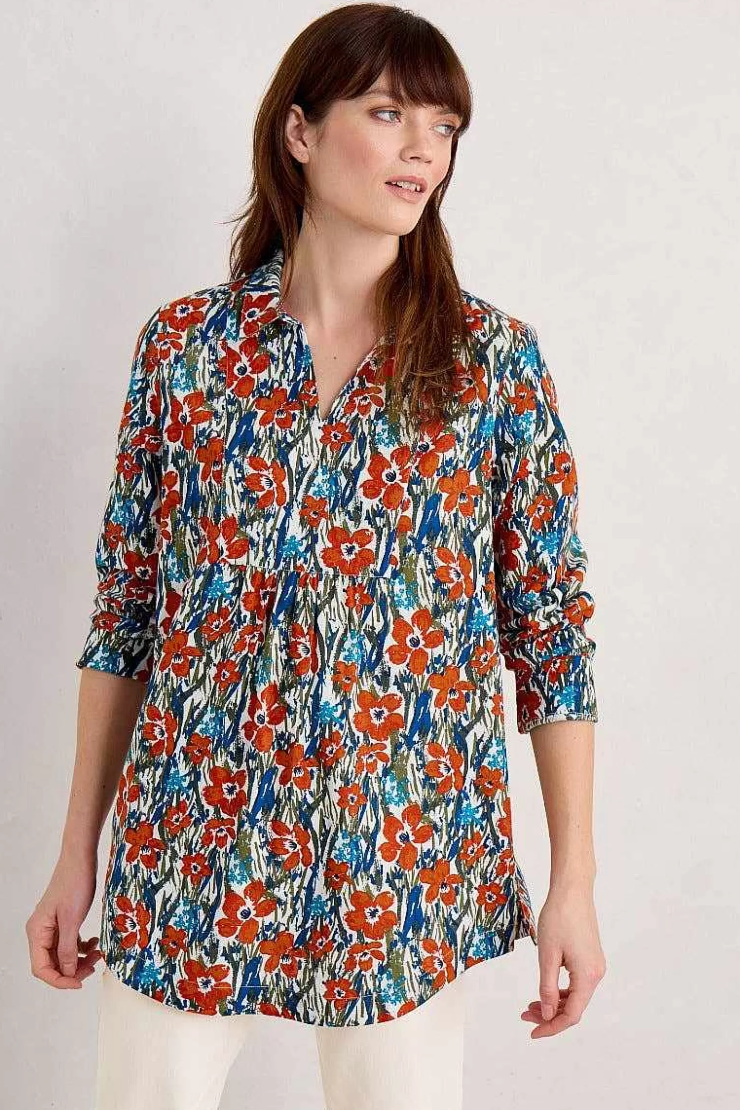 Women Seasalt Cornwall Fal Water Printed Tunic