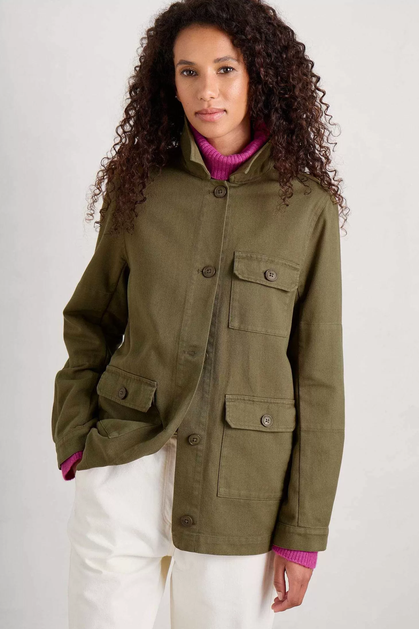 Women Seasalt Cornwall Far Horizon Organic Cotton Jacket